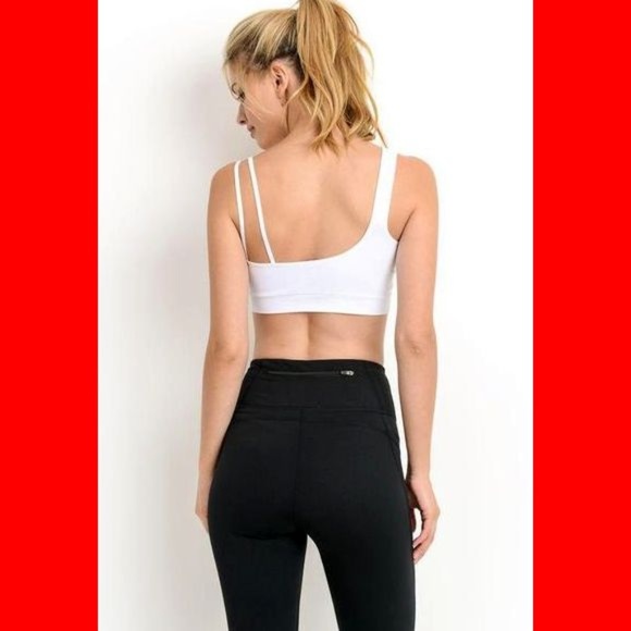 Contrast Strap Seamless Sports Bra - Picture 2 of 4